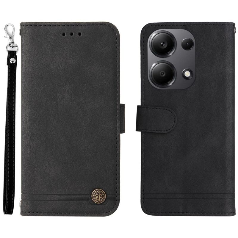 Etui Folio Xiaomi Redmi Note 13 Pro 4g Styl Retro Etui Ochronne