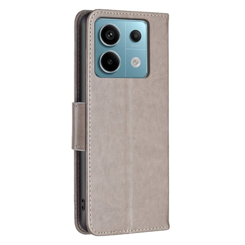 Etui Folio Xiaomi Redmi Note 13 Pro 4g Wzór Motyla Z Paskiem Etui Ochronne