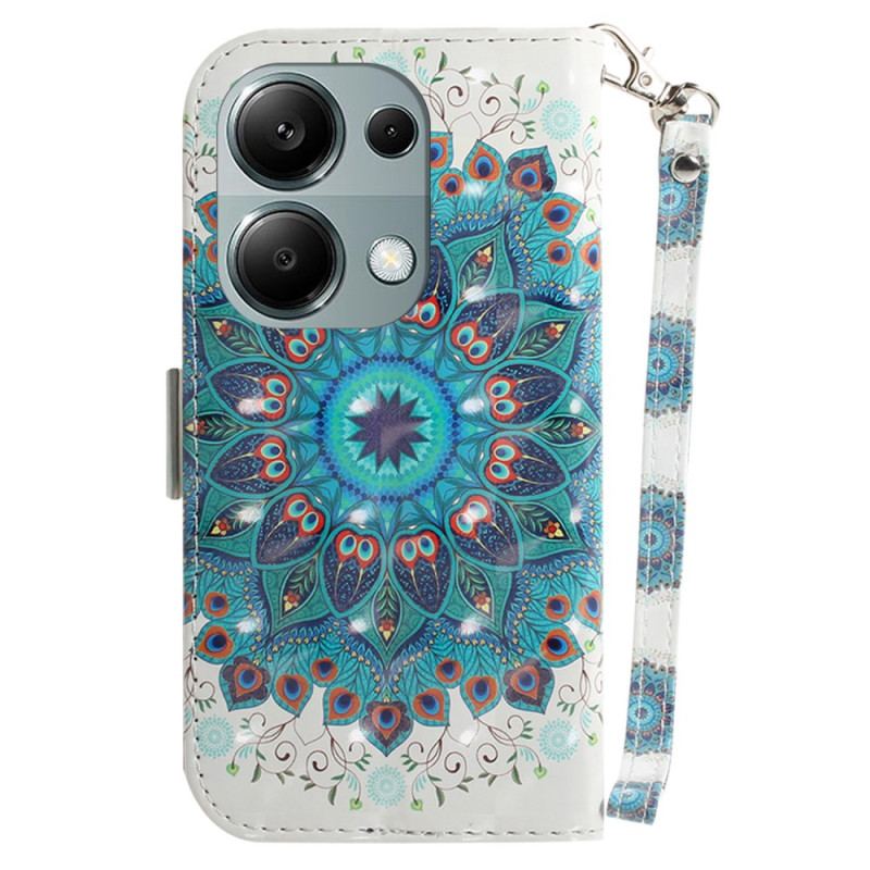 Etui Folio Xiaomi Redmi Note 13 Pro 4g Zielona Mandala Z Paskiem