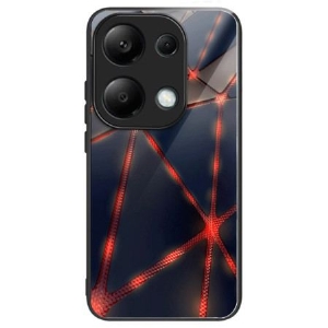 Etui Xiaomi Redmi Note 13 Pro 4g CZerwone Trójkąty Ze Szkła Hartowanego Etui Ochronne