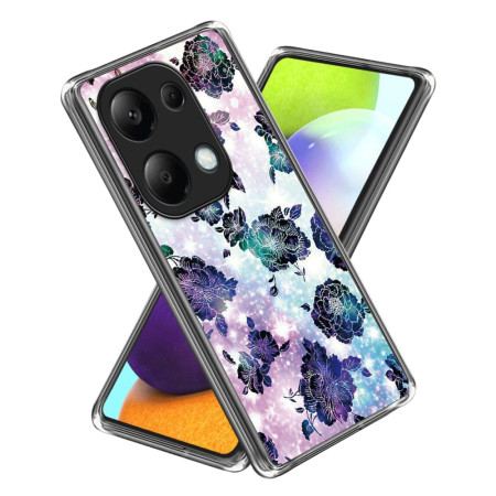 Etui Xiaomi Redmi Note 13 Pro 4g Fioletowe Kwiaty Etui Ochronne