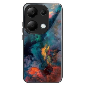 Etui Xiaomi Redmi Note 13 Pro 4g Kolorowe Chmurki Ze Szkła Hartowanego