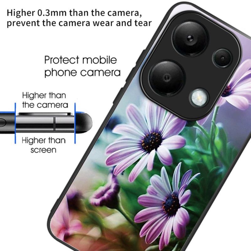 Etui Xiaomi Redmi Note 13 Pro 4g Szkło Hartowane W Kolorze Fioletowej Chryzantemy