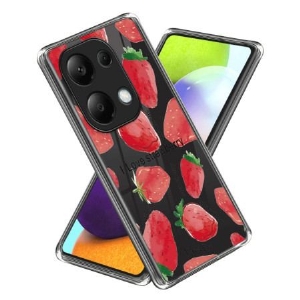 Etui Xiaomi Redmi Note 13 Pro 4g Truskawki Etui Ochronne