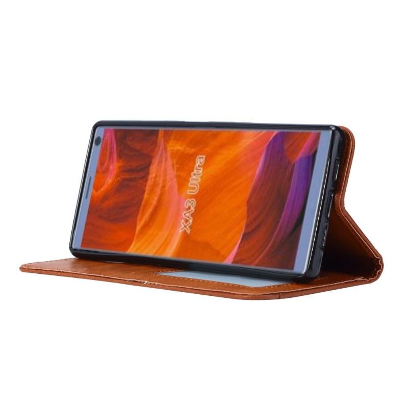 Etui do Sony Xperia 10 Classic Skórzany Pokrowiec Na Stojak