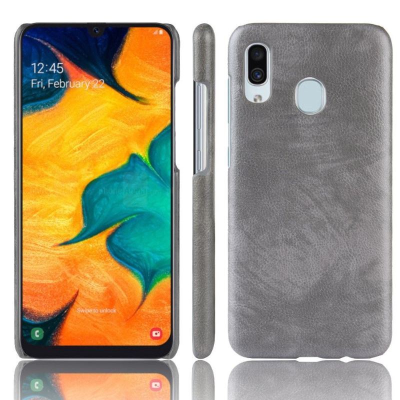 Etui do Samsung Galaxy A40 Anti-fall Premium Skórzany Efekt