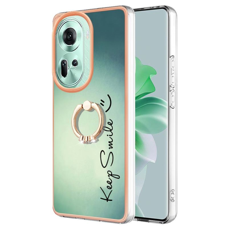 Etui Do Oppo Reno 11 5g Zachowaj Uchwyt Na Pierścień Uśmiechu