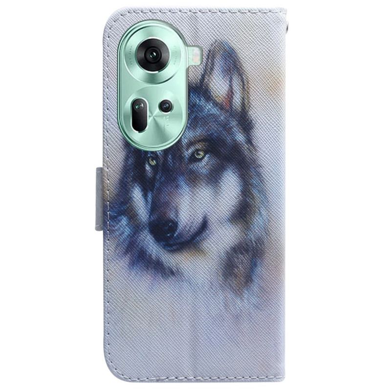 Etui Folio Do Oppo Reno 11 5g Akwarela Wilk