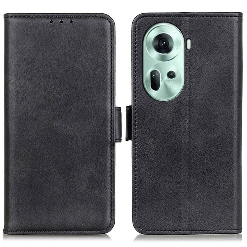 Etui Folio Do Oppo Reno 11 5g Klasyczne Podwójne Zapięcie