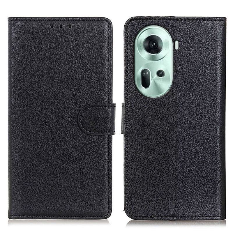 Etui Folio Do Oppo Reno 11 5g Tradycyjna Sztuczna Skóra