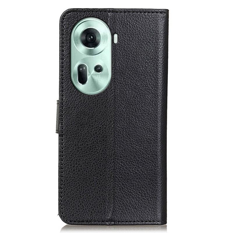 Etui Folio Do Oppo Reno 11 5g Tradycyjna Sztuczna Skóra