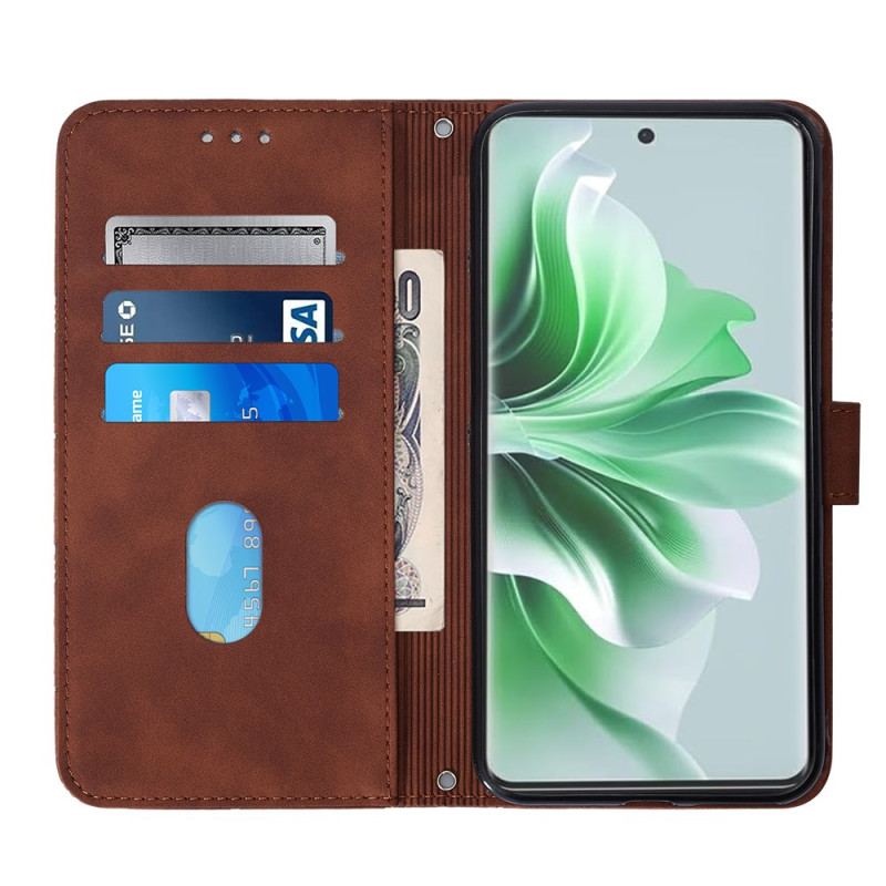 Etui Folio Do Oppo Reno 11 5g Trójkątne Etui Na Ramię