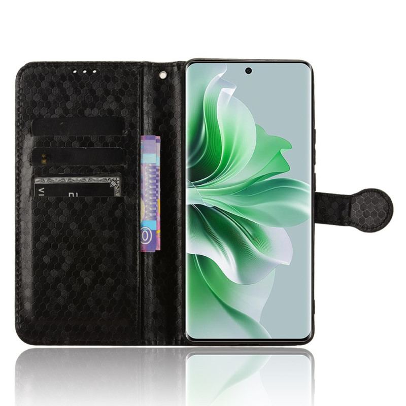 Etui Folio Oppo Reno 11 5g Błyszczące Kropki Z Paskiem