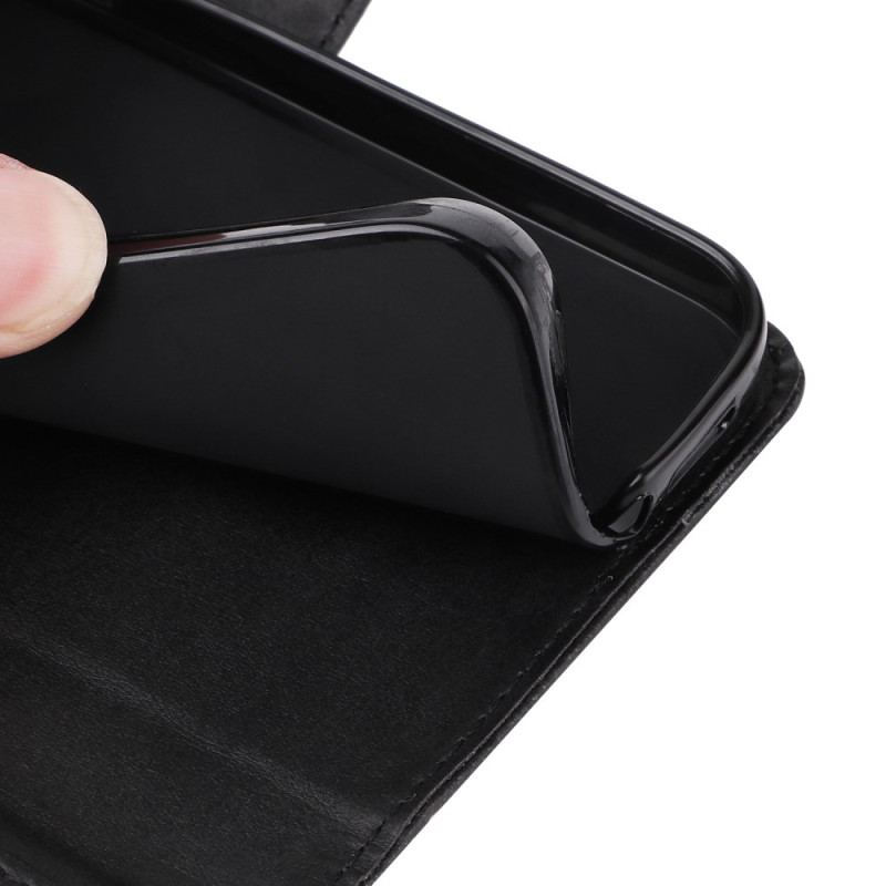 Etui Folio Oppo Reno 11 5g Efekt Gładkiej Skóry Z Paskiem Etui Ochronne