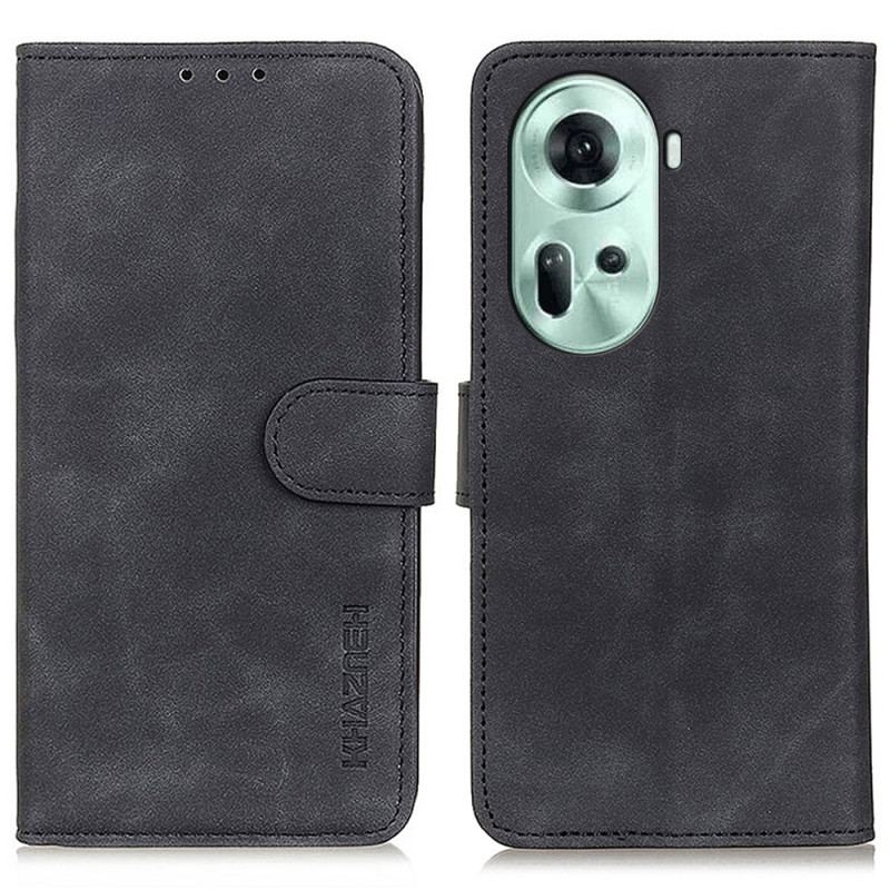 Etui Folio Oppo Reno 11 5g Efekt Skóry W Stylu Retro Khazneh