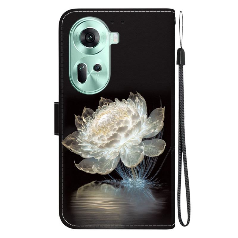 Etui Folio Oppo Reno 11 5g Kryształowa Piwonia