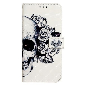 Etui Folio Oppo Reno 11 5g Kwitnąca CZaszka