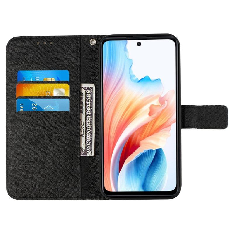 Etui Folio Oppo Reno 11 5g Kwitnąca CZaszka