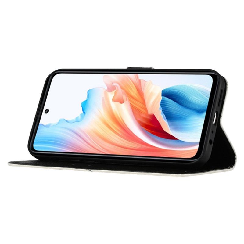 Etui Folio Oppo Reno 11 5g Kwitnąca CZaszka