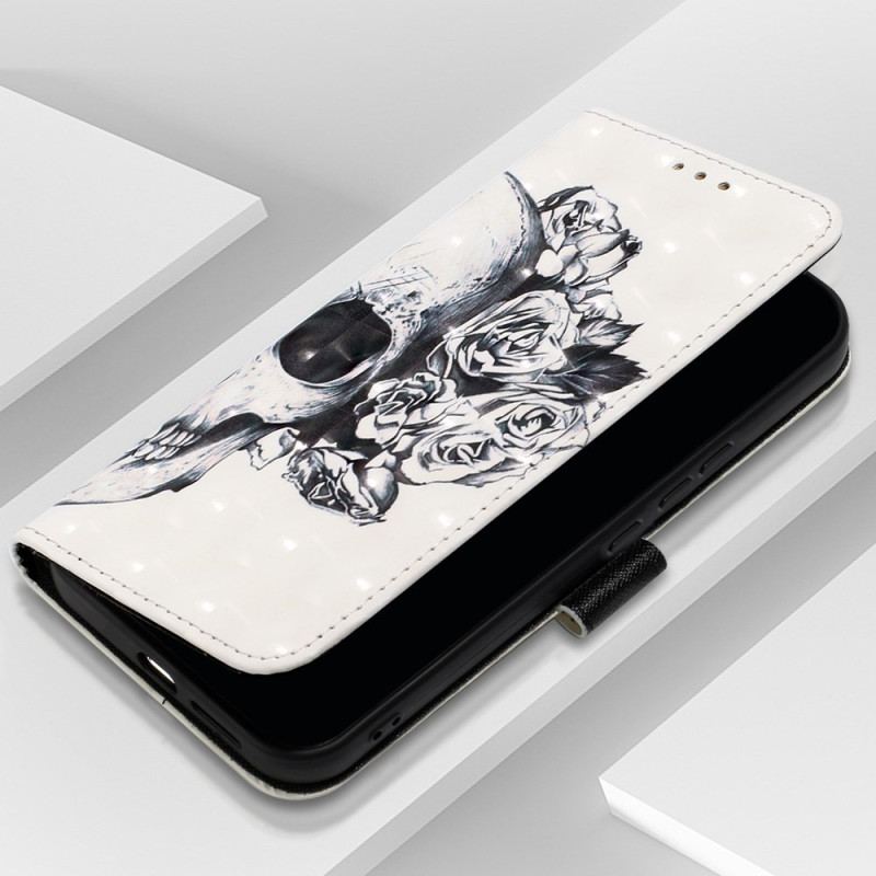 Etui Folio Oppo Reno 11 5g Kwitnąca CZaszka