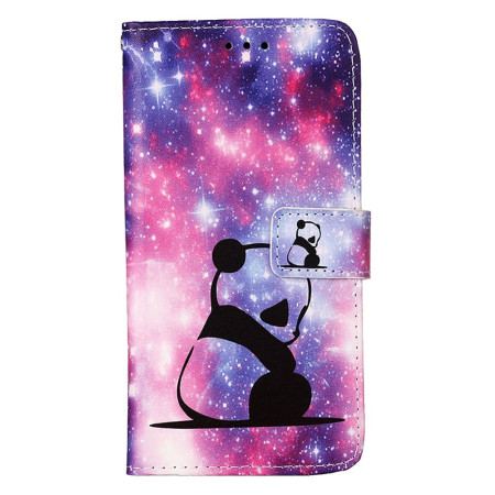 Etui Folio Oppo Reno 11 5g Mała Panda Z Paskiem Etui Ochronne