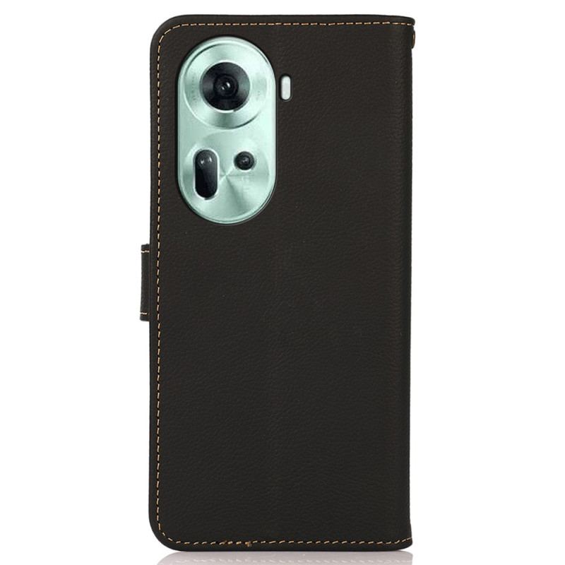 Etui Folio Oppo Reno 11 5g Prawdziwa Skóra Khazneh Etui Ochronne