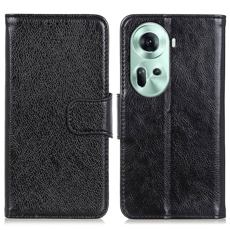 Etui Folio Oppo Reno 11 5g Tekstura Nappa Etui Ochronne