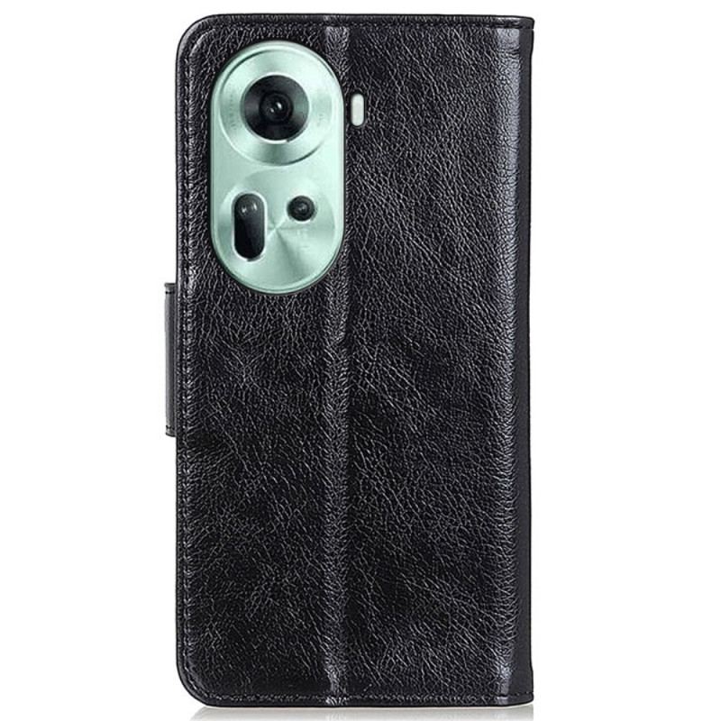 Etui Folio Oppo Reno 11 5g Tekstura Nappa Etui Ochronne