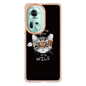 Etui Oppo Reno 11 5g Kot I Tygrys Etui Ochronne