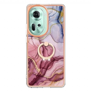 Etui Oppo Reno 11 5g Marmurowy Pierścień Podtrzymujący