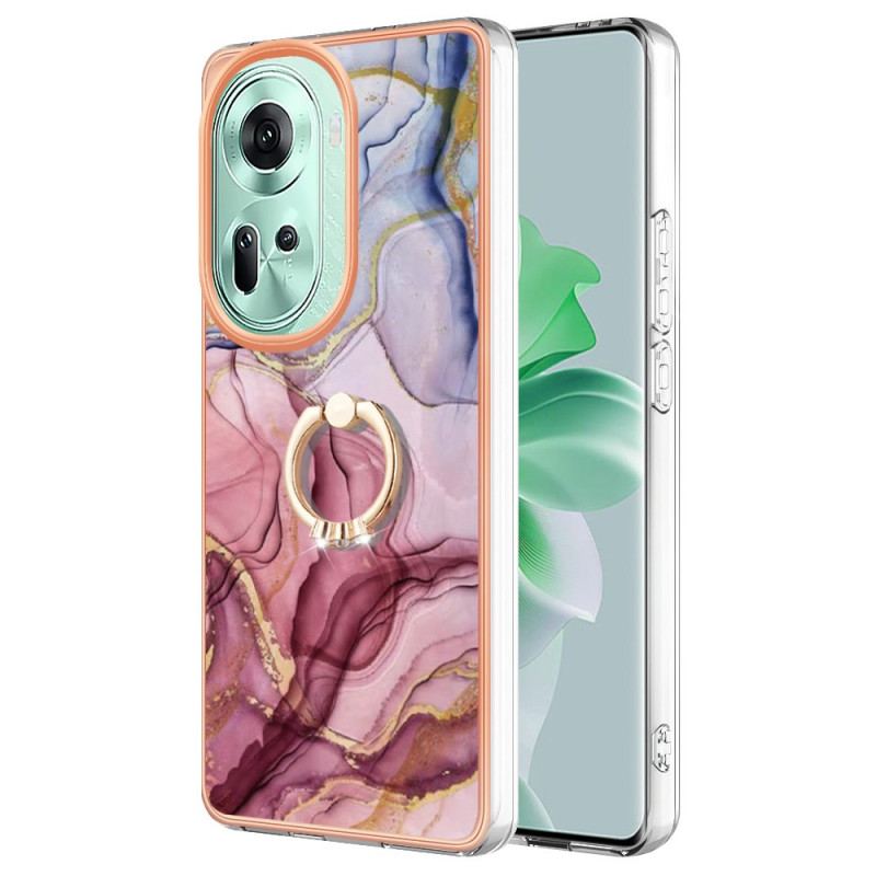 Etui Oppo Reno 11 5g Marmurowy Pierścień Podtrzymujący