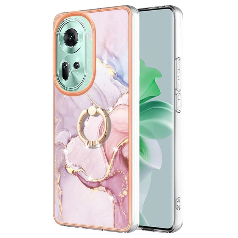 Etui Oppo Reno 11 5g Pierścień Podtrzymujący Wzór Marmuru