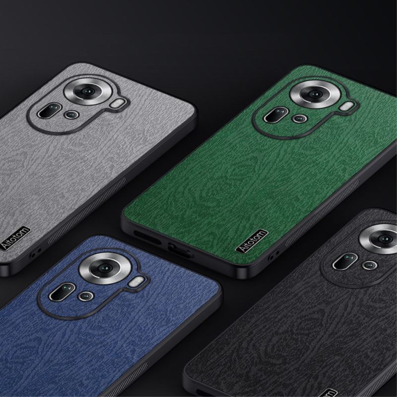 Etui Oppo Reno 11 5g Sztuczna Skóra Z Efektem Drewna