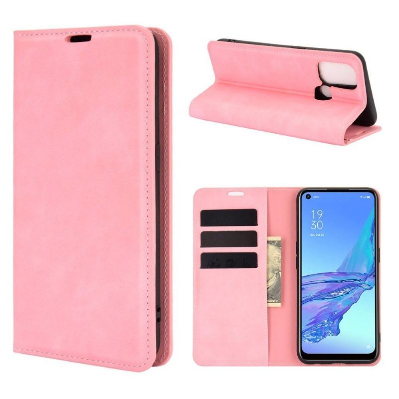 Etui Folio do Oppo A53 Biznes Retro