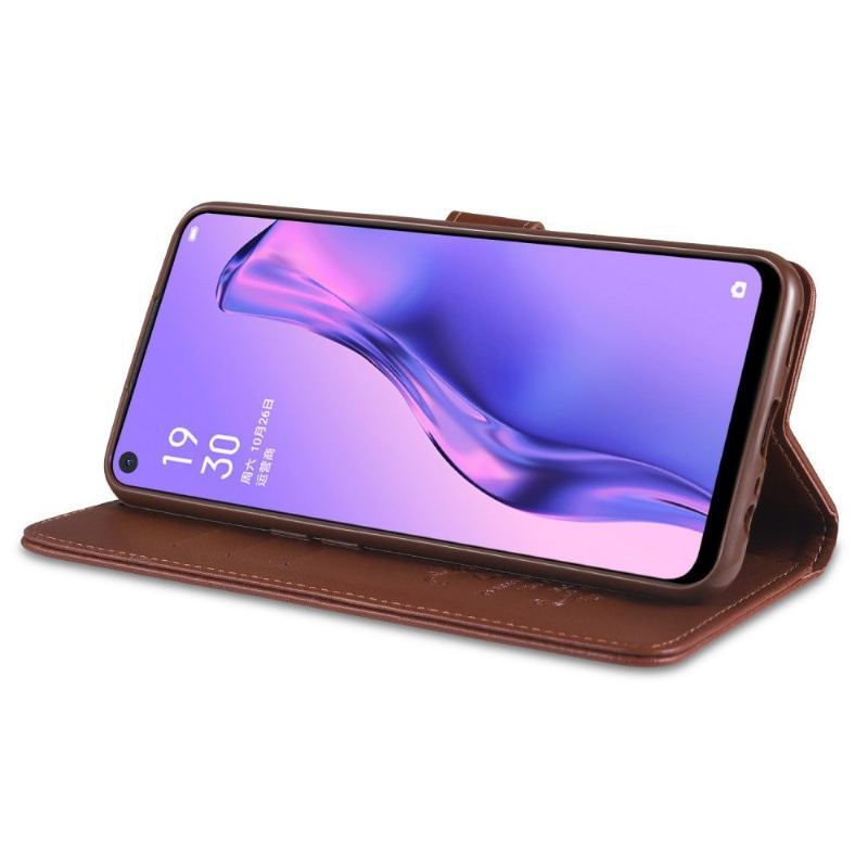 Etui Folio do Oppo A53 Classic Azns Efekt Skóry