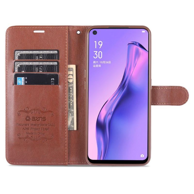 Etui Folio do Oppo A53 Classic Azns Efekt Skóry