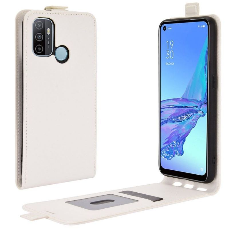 Etui Folio do Oppo A53 Skórzany Futerał Ze Sztucznej Skóry W Pionie