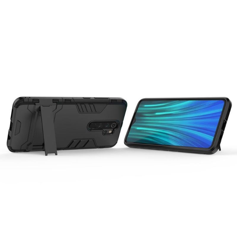 Etui do Xiaomi Redmi Note 8 Pro Anti-fall Cool Guard Odporny Na Wstrząsy Ze Zintegrowaną Podstawą