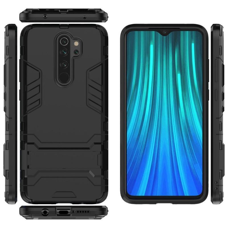 Etui do Xiaomi Redmi Note 8 Pro Anti-fall Cool Guard Odporny Na Wstrząsy Ze Zintegrowaną Podstawą