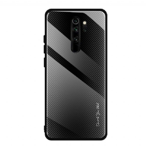 Etui do Xiaomi Redmi Note 8 Pro Biznes Węglowe Szkło Powrót