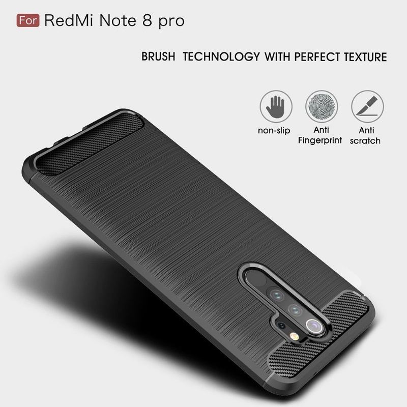 Etui do Xiaomi Redmi Note 8 Pro Carbon Brushed Gel