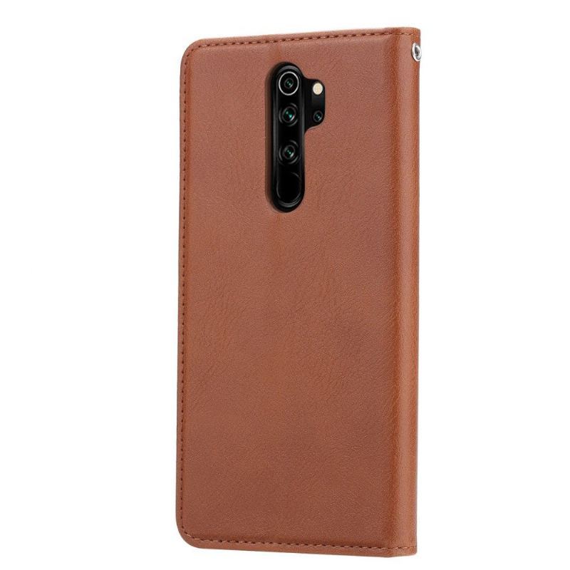 Etui Folio do Xiaomi Redmi Note 8 Pro Obrzeża Skórzany Pokrowiec Na Efekt