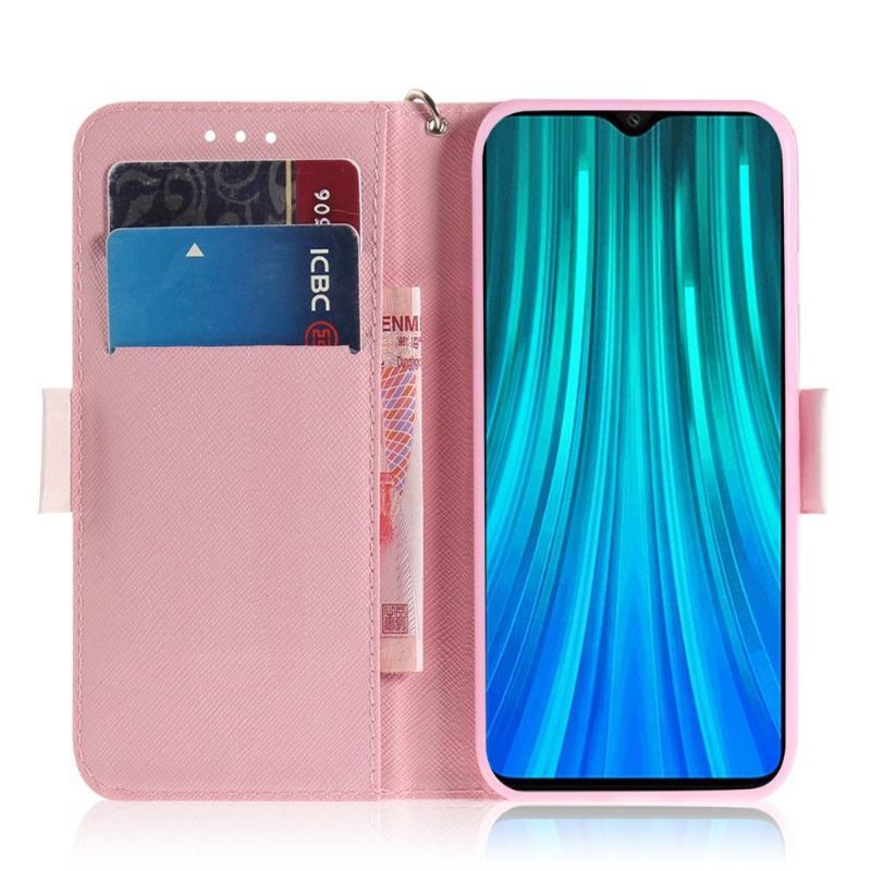 Etui Folio do Xiaomi Redmi Note 8 Pro Obrzeża Słodka Panda