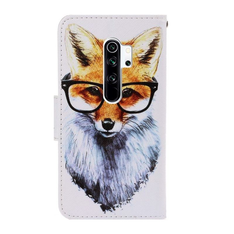 Etui Folio do Xiaomi Redmi Note 8 Pro Okularnik Lis