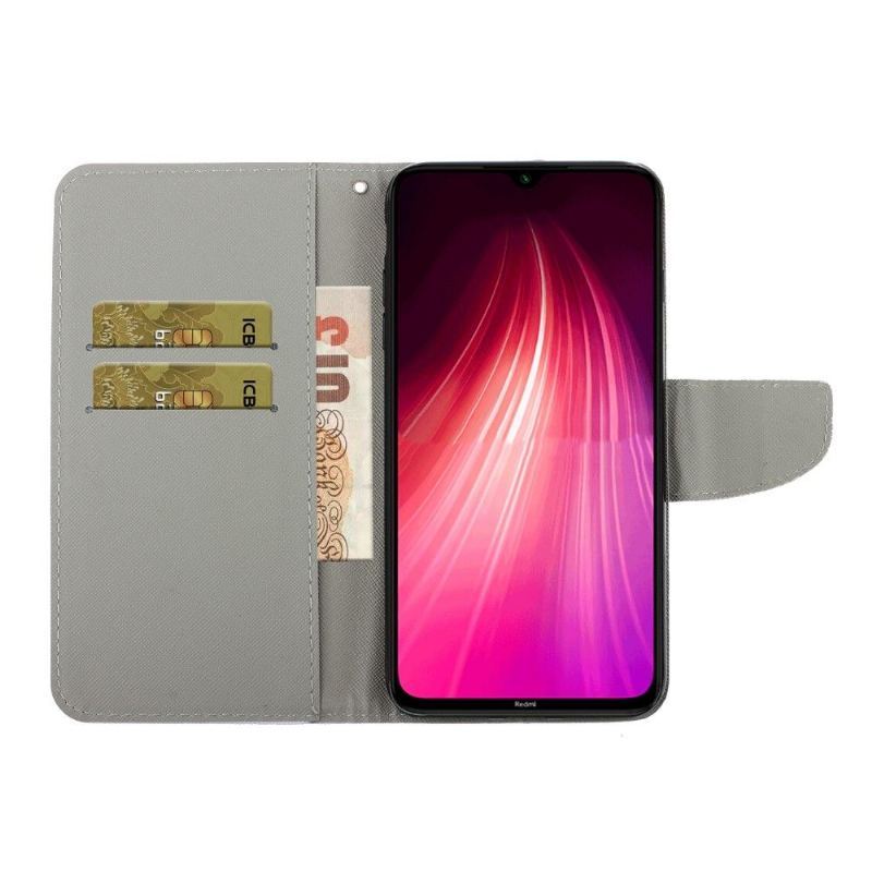 Etui Folio do Xiaomi Redmi Note 8 Pro Okularnik Lis