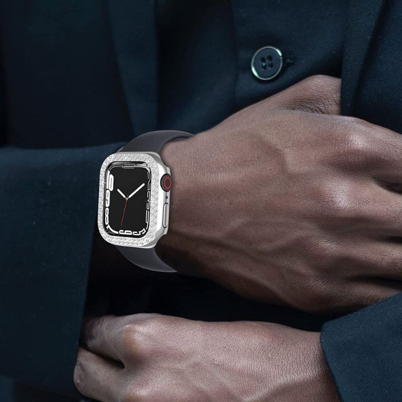 Apple Watch 7 45 Mm – Koperta Z Mini Kryształkami