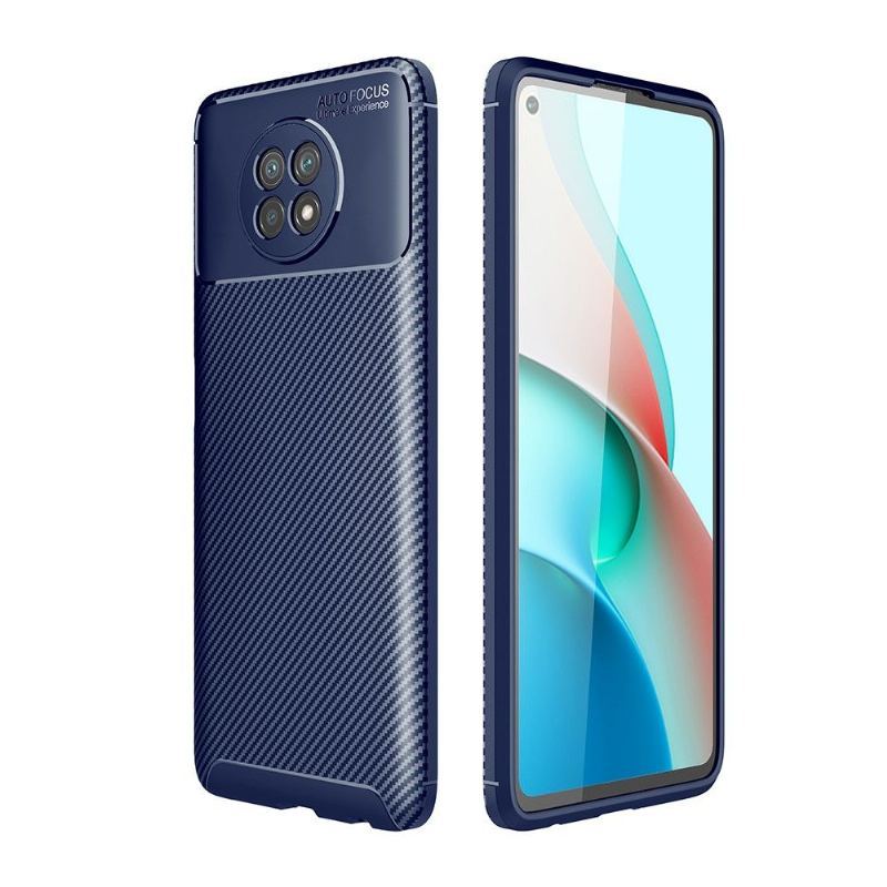 Etui do Xiaomi Redmi Note 9T Biznes Efekt Włókna Węglowego