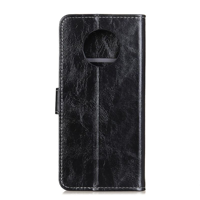 Etui Folio do Xiaomi Redmi Note 9T Luksusowe Szwy Z Efektem Skóry