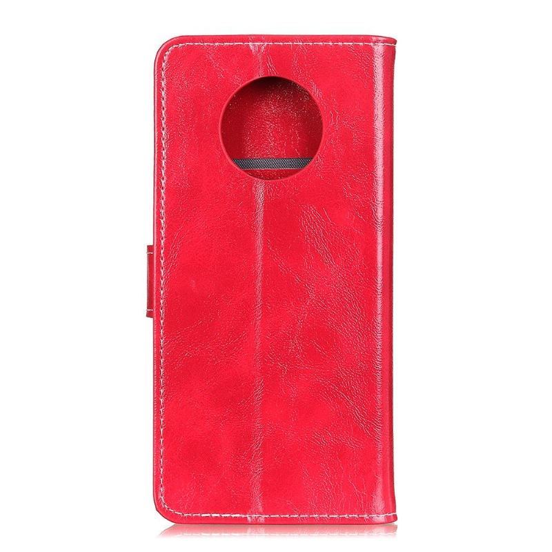 Etui Folio do Xiaomi Redmi Note 9T Luksusowe Szwy Z Efektem Skóry