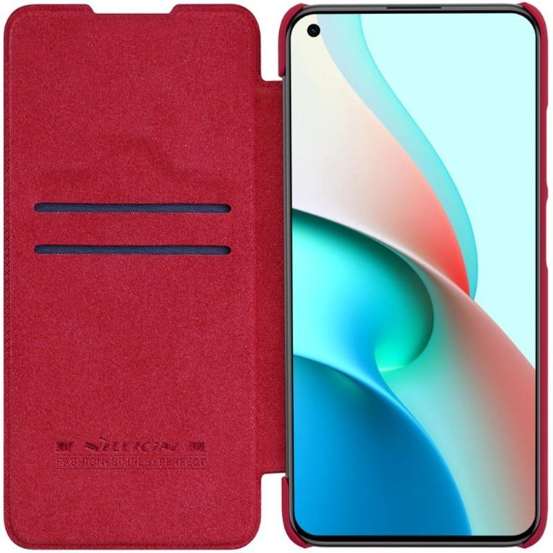 Etui Folio do Xiaomi Redmi Note 9T Seria Qin Efekt Skóry